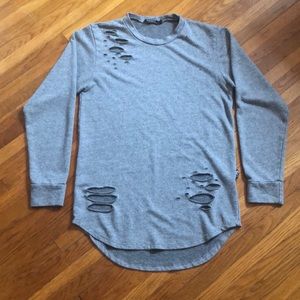 Rustic Dime Destructed Long Sleeve Sweatshirt